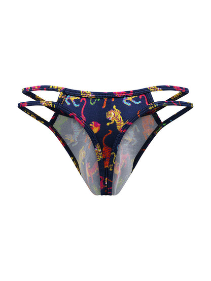 Luxe Satin Double Strap Thong