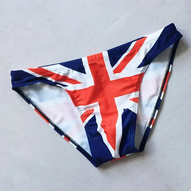 UK Flag Low Cut Swim Brief
