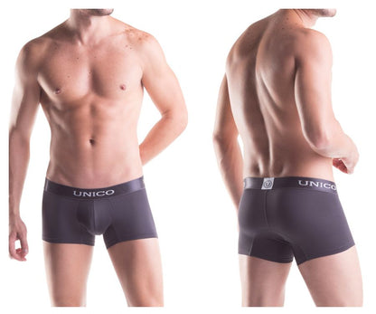 Unico ( ) Boxer Briefs Asfalto Microfiber - Gray