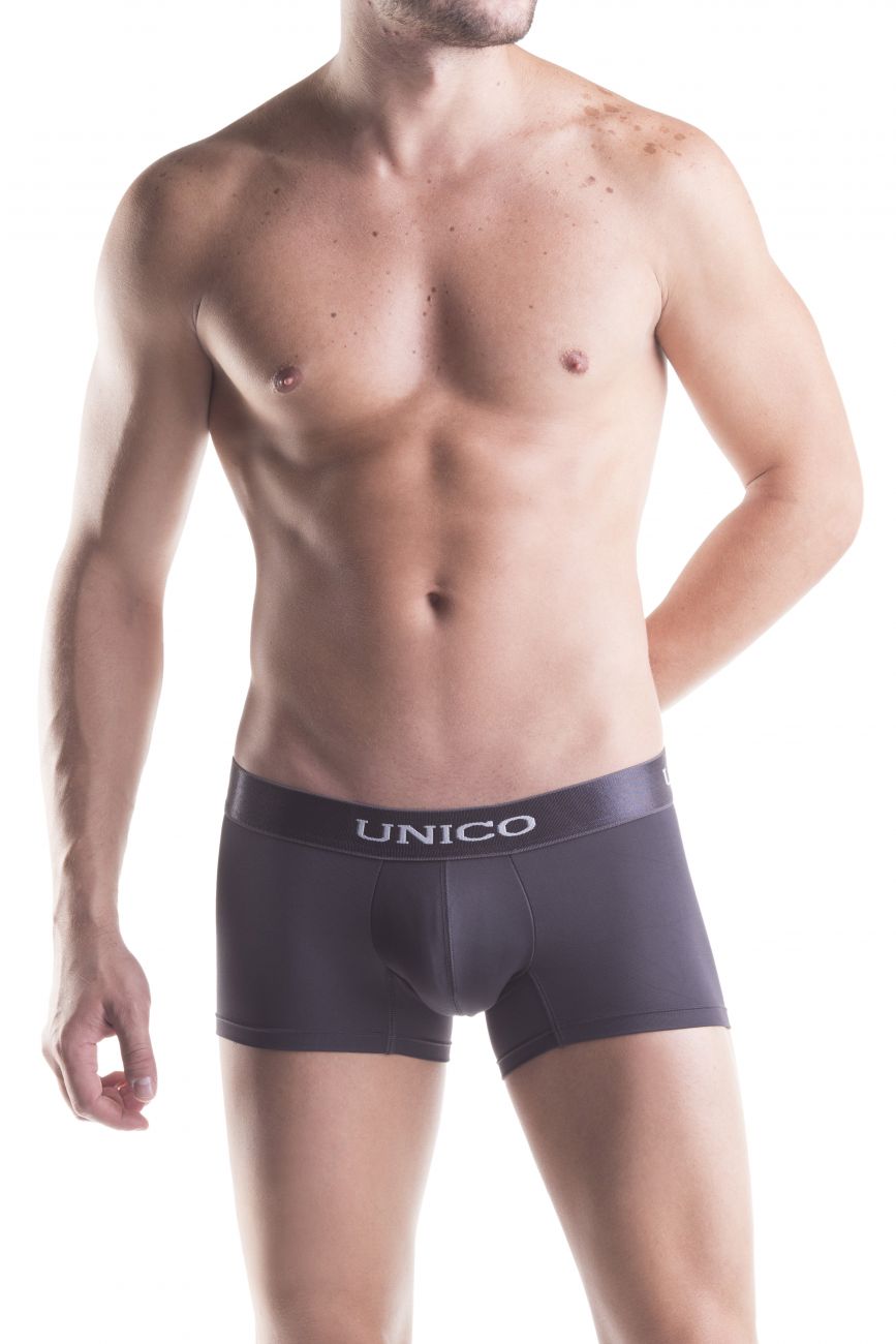 Unico ( ) Boxer Briefs Asfalto Microfiber - Gray