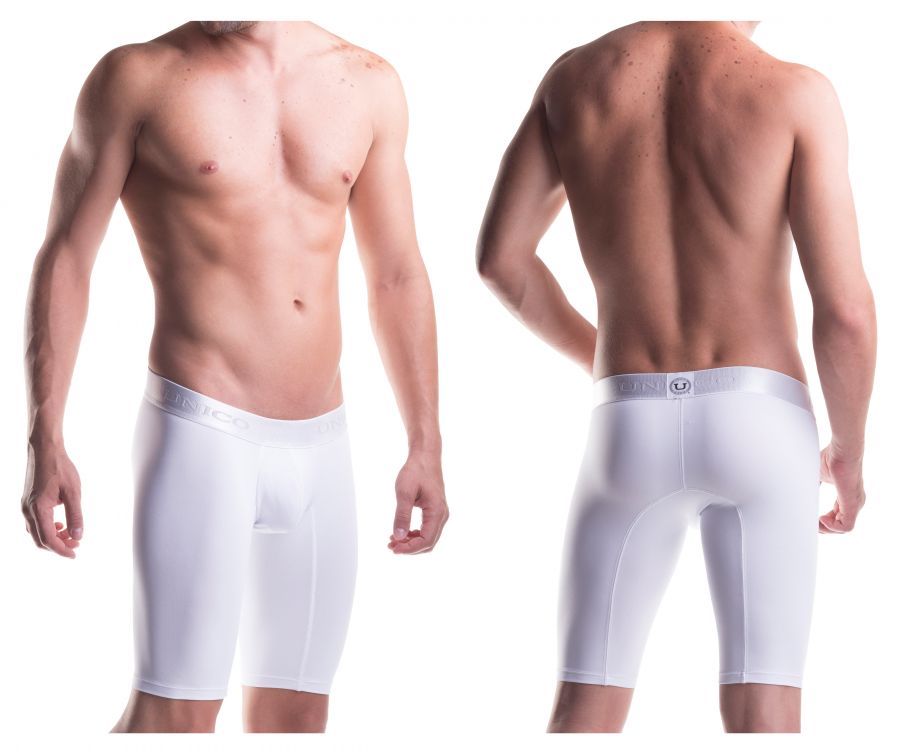 Mundo Unico Men's Underwear 1200100300 (1212010030300) Boxer Briefs Cristalino Microfiber Color White