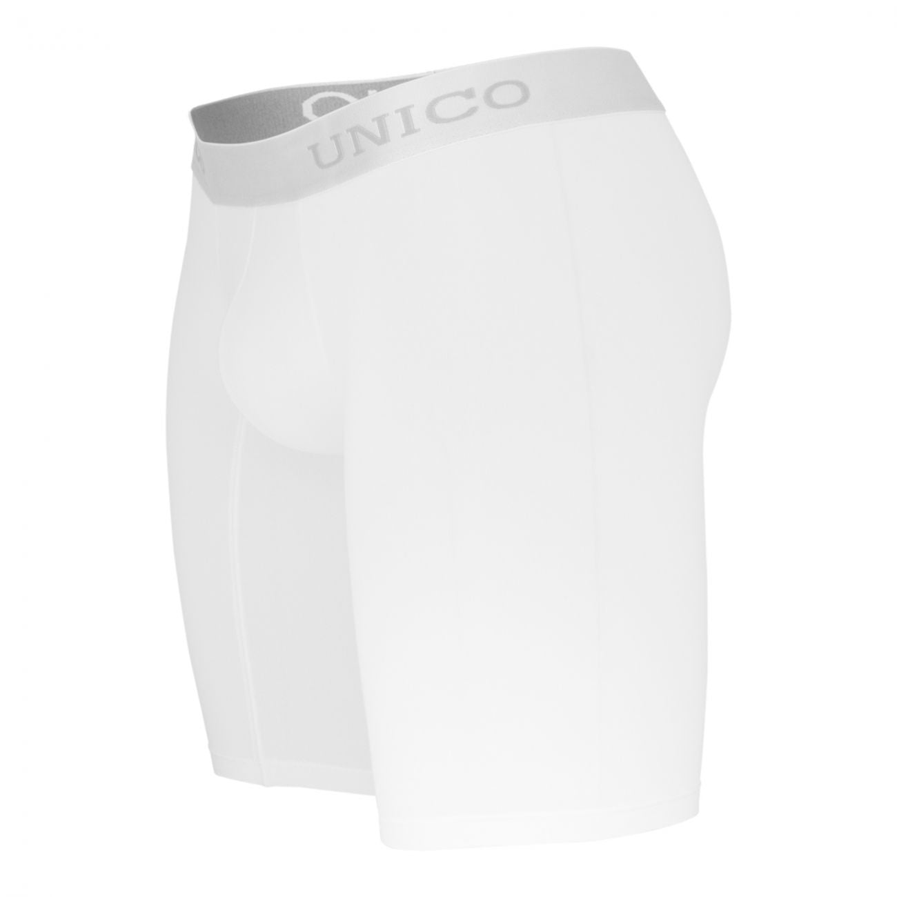 Mundo Unico Men's Underwear 1200100300 (1212010030300) Boxer Briefs Cristalino Microfiber Color White