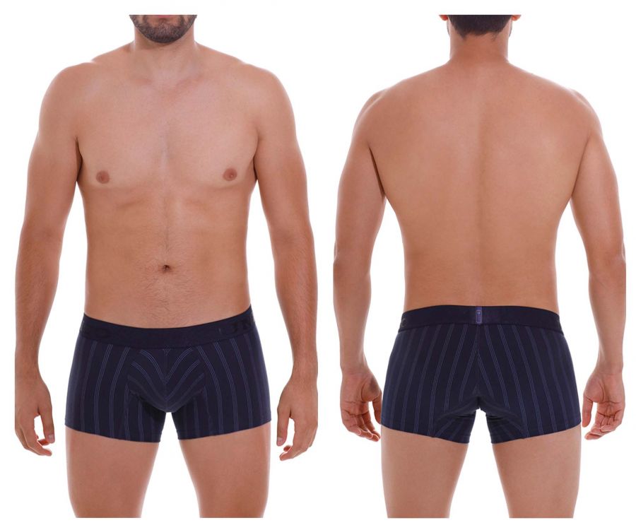 Mundo Unico Men's Underwear 22100100103 Senda Trunks Color 82-Dark Blue