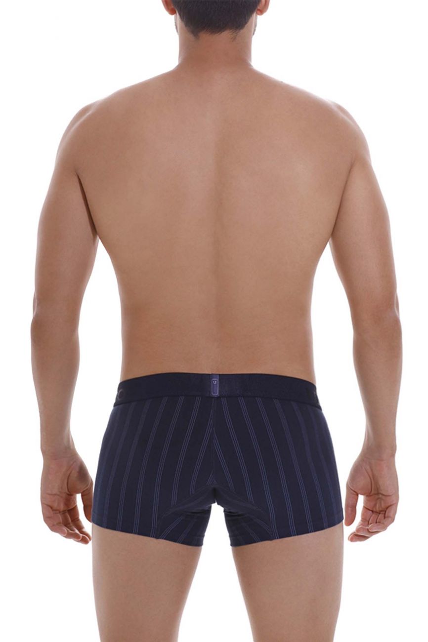 Mundo Unico Men's Underwear 22100100103 Senda Trunks Color 82-Dark Blue