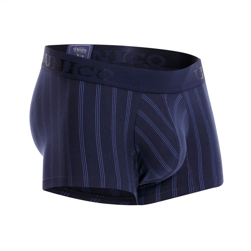 Mundo Unico Men's Underwear 22100100103 Senda Trunks Color 82-Dark Blue