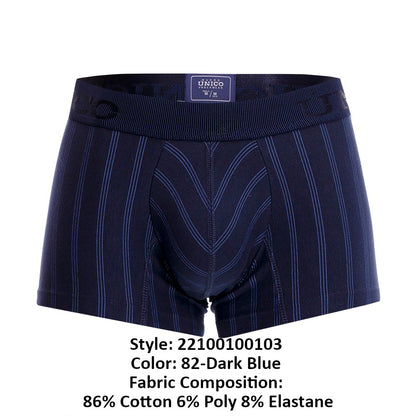 Mundo Unico Men's Underwear 22100100103 Senda Trunks Color 82-Dark Blue