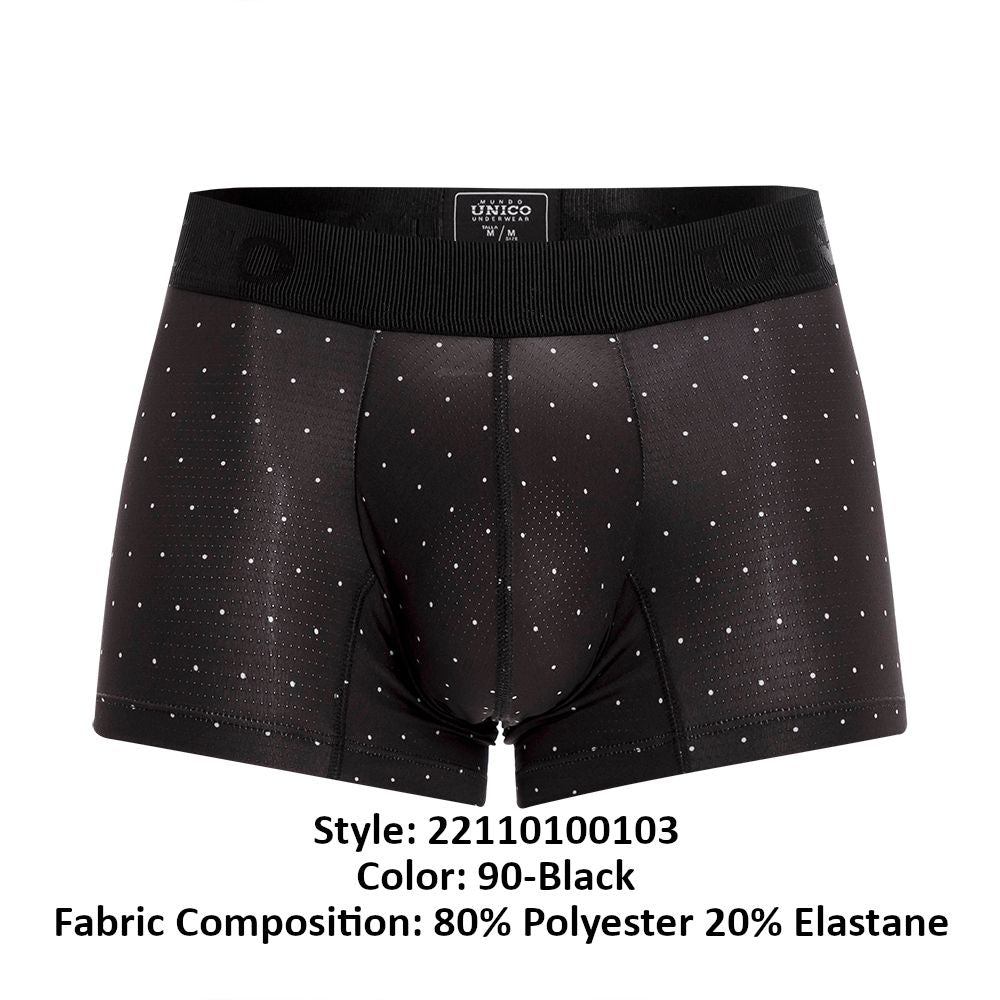 Mundo Unico Men's Underwear 22110100103 Astros Trunks Color 90-Black