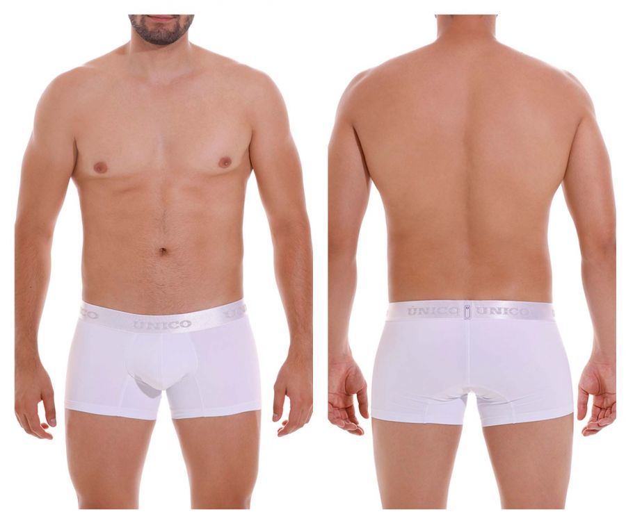 Mundo Unico Men's Underwear 22120100101 Cristalino A22 Trunks Color 00-White
