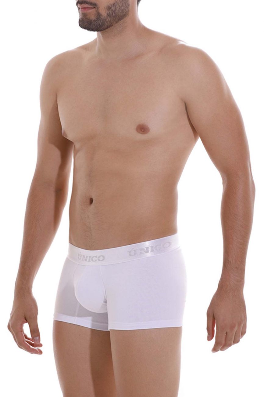 Mundo Unico Men's Underwear 22120100101 Cristalino A22 Trunks Color 00-White