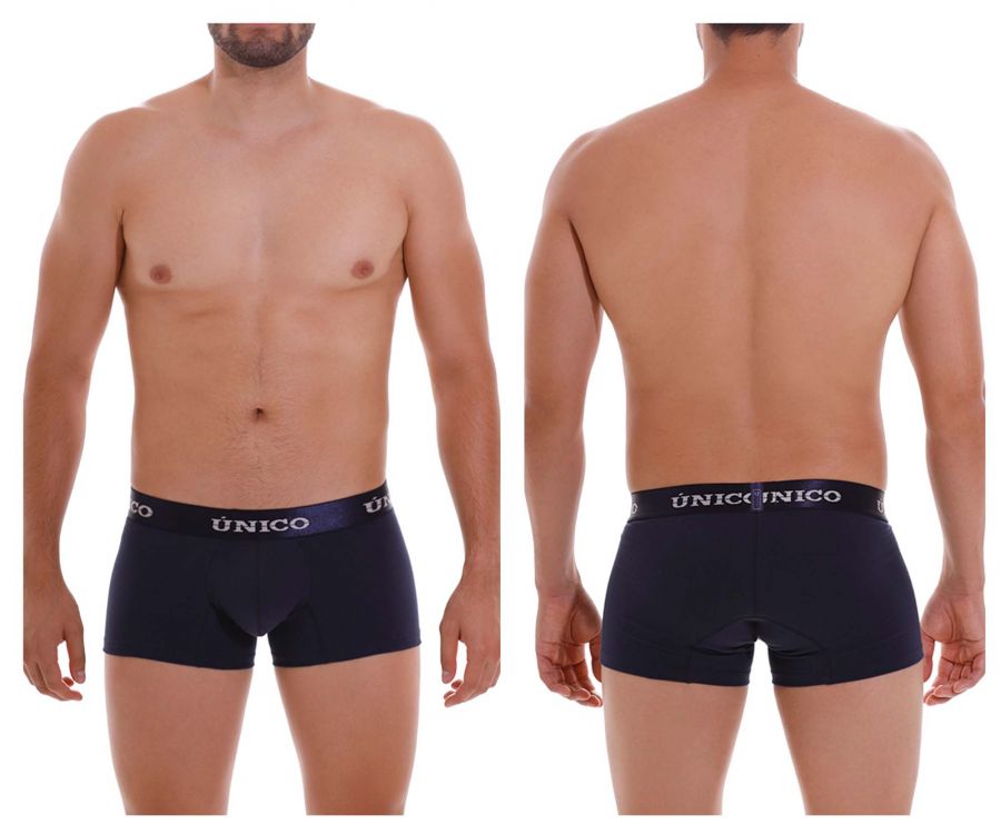 Mundo Unico Men's Underwear 22120100102 Profundo A22 Trunks Color 82-Dark Blue
