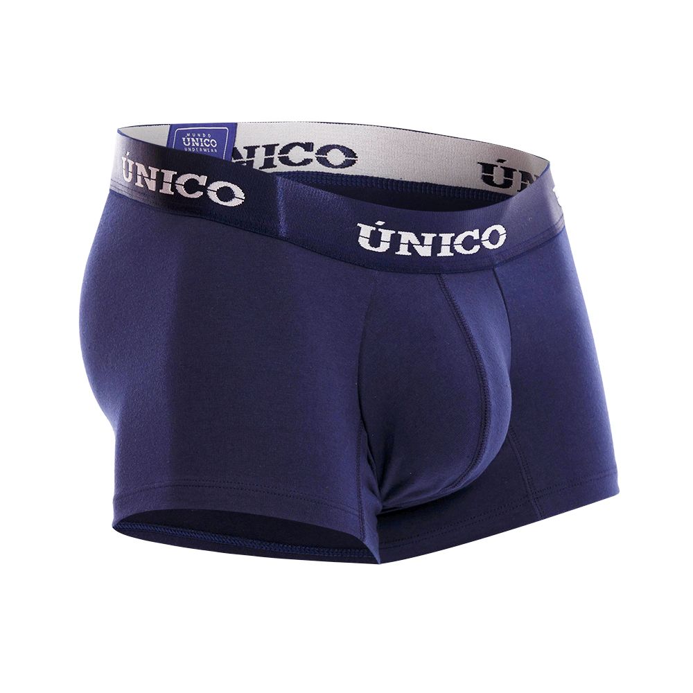 Mundo Unico Men's Underwear 22120100102 Profundo A22 Trunks Color 82-Dark Blue
