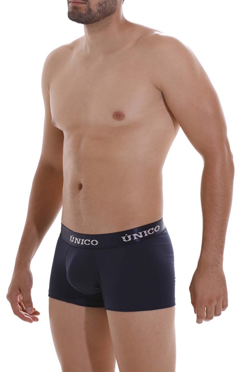 Mundo Unico Men's Underwear 22120100102 Profundo A22 Trunks Color 82-Dark Blue