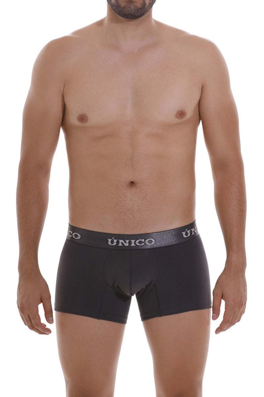 Mundo Unico Men's Underwear 22120100104 Asfalto A22 Trunks Color 96-Dark Gray