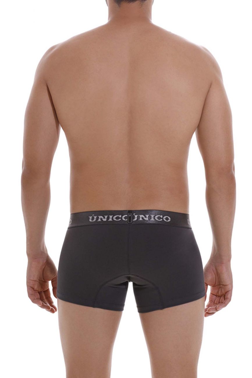 Mundo Unico Men's Underwear 22120100104 Asfalto A22 Trunks Color 96-Dark Gray