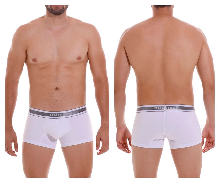Mundo Unico Men's Underwear 22120100109 Lustre A22 Trunks Color 00-White