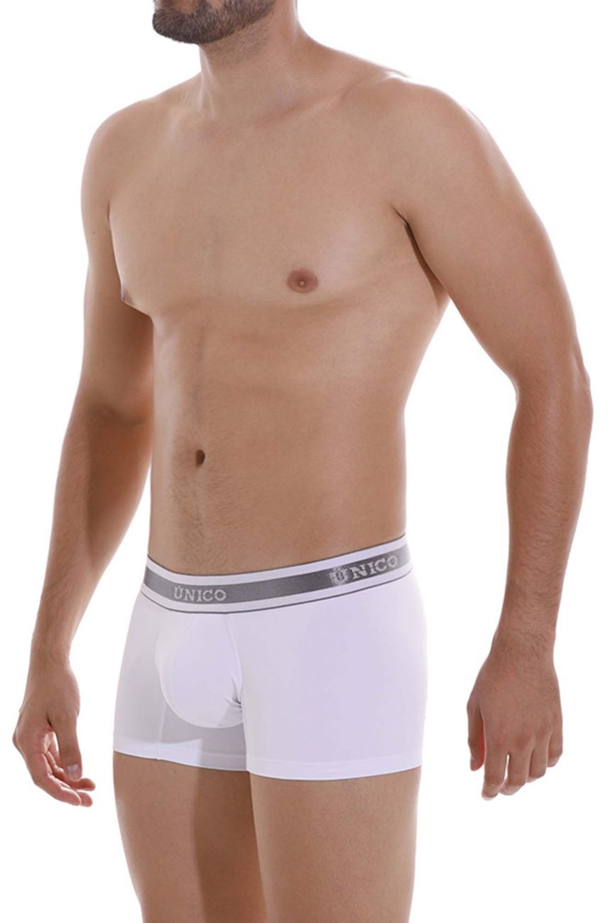 Mundo Unico Men's Underwear 22120100109 Lustre A22 Trunks Color 00-White