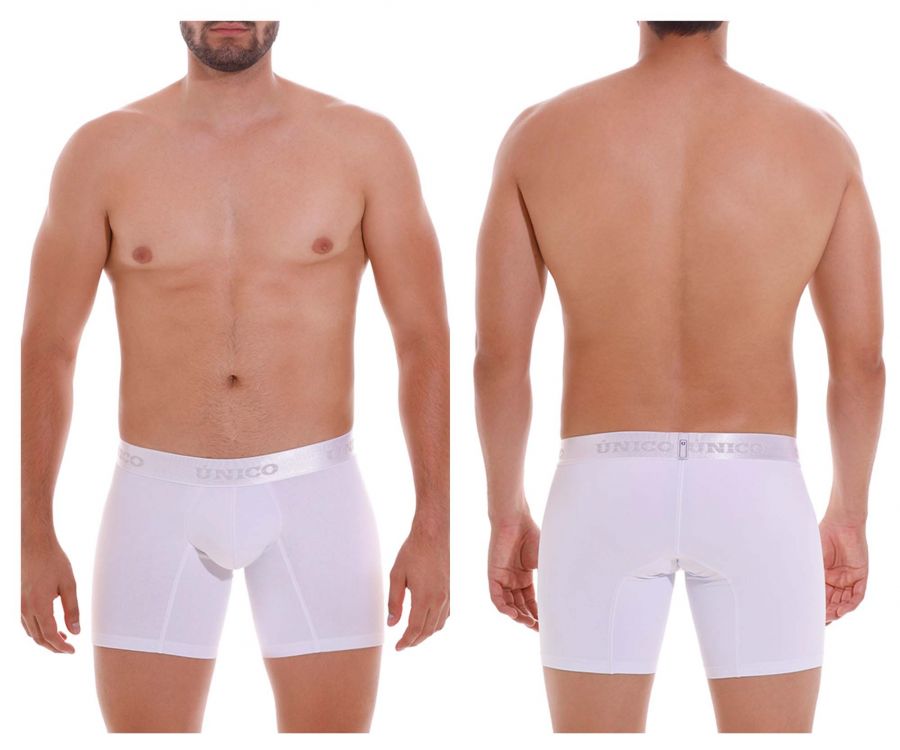 Mundo Unico Men's Underwear 22120100201 Cristalino A22 Boxer Briefs Color 00-White