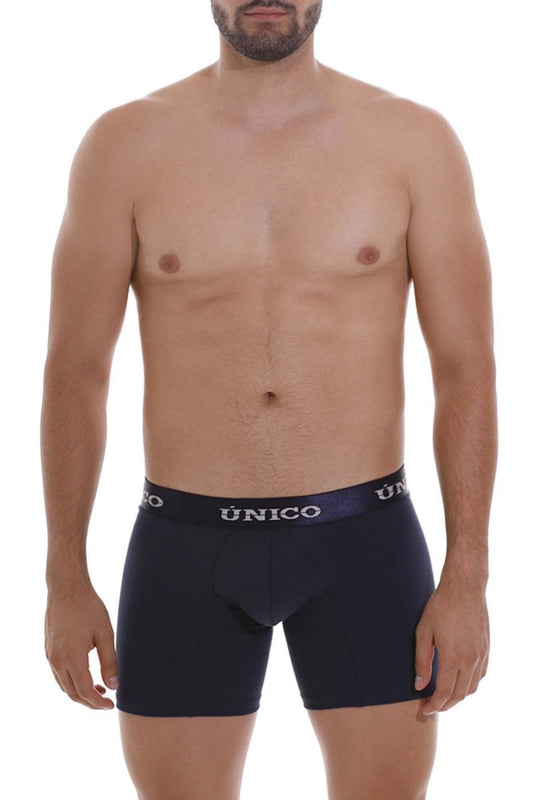 Mundo Unico Men's Underwear 22120100202 Profundo A22 Boxer Briefs Color 82-Dark Blue