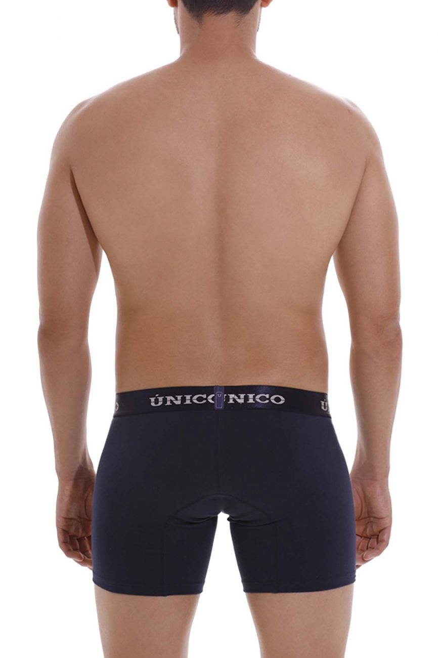 Mundo Unico Men's Underwear 22120100202 Profundo A22 Boxer Briefs Color 82-Dark Blue