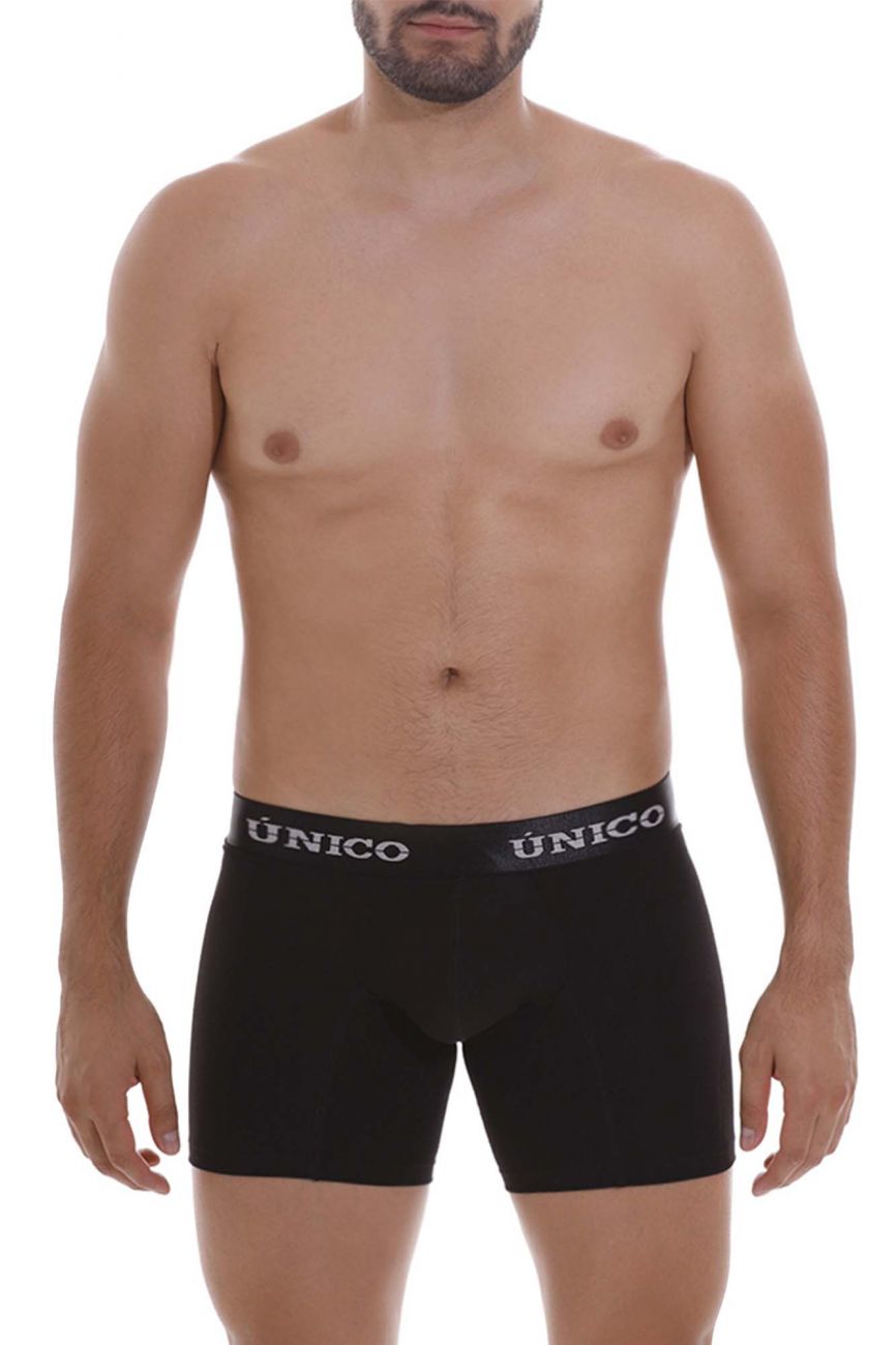 Mundo Unico Men's Underwear 22120100203 Intenso A22 Boxer Briefs Color 99-Black