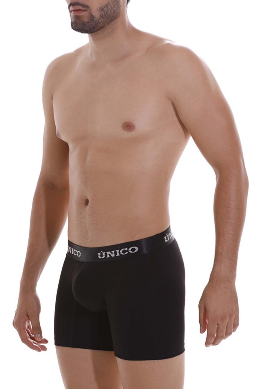 Mundo Unico Men's Underwear 22120100203 Intenso A22 Boxer Briefs Color 99-Black