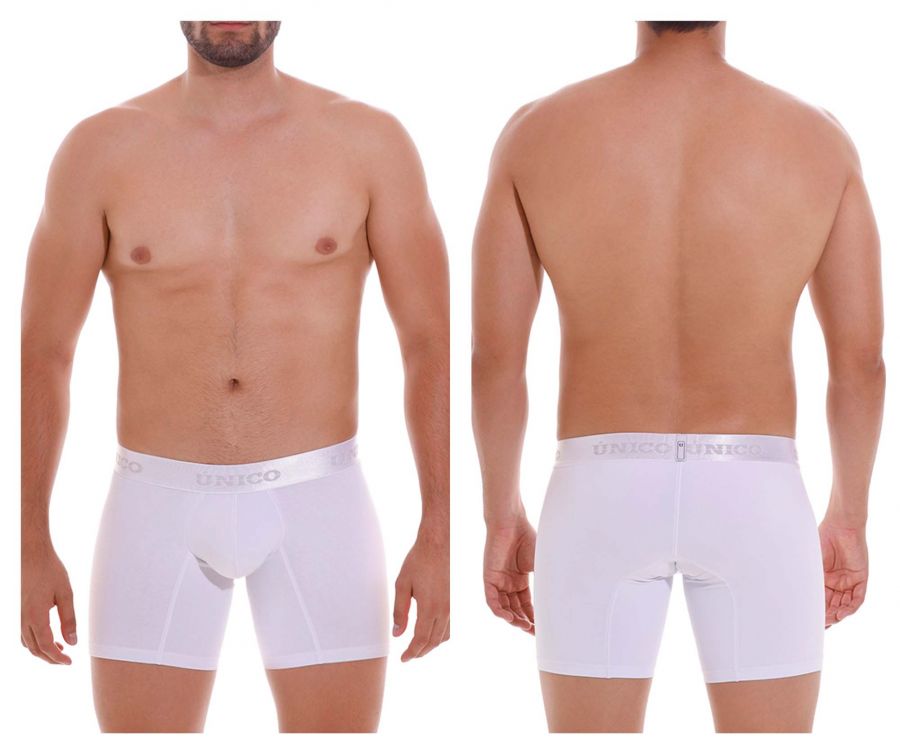 Mundo Unico Men's Underwear 22120100205 Cristalino M22 Boxer Briefs Color 00-White