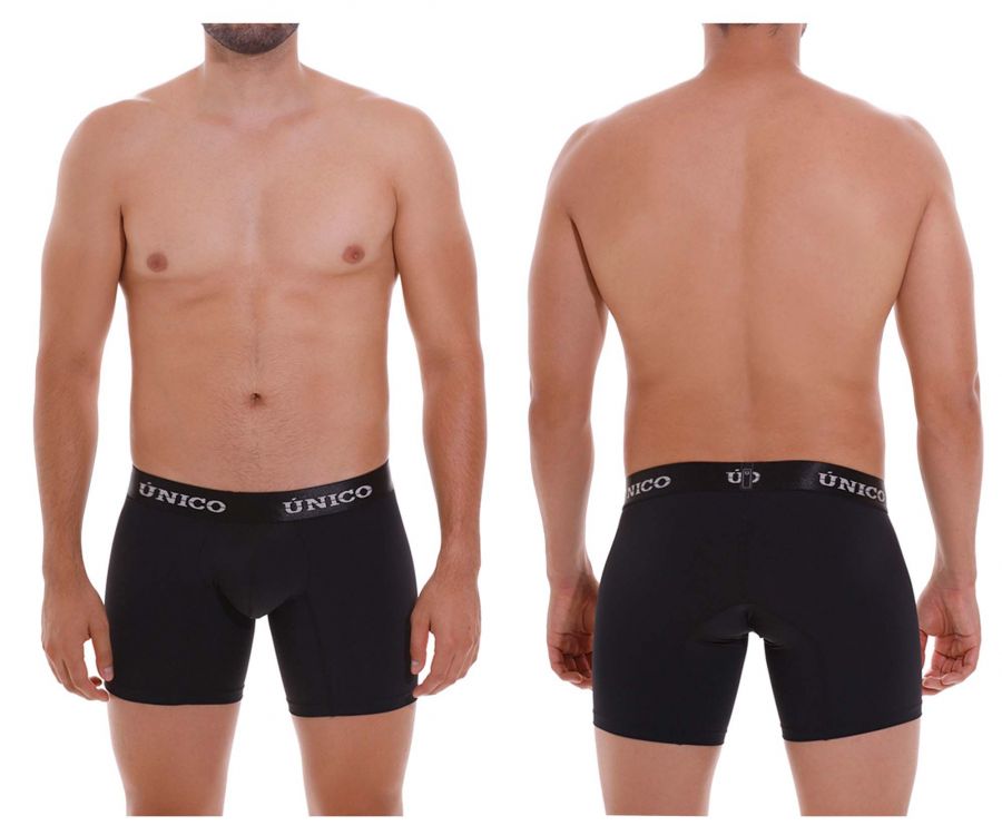 Mundo Unico Men's Underwear 22120100207 Intenso M22 Boxer Briefs Color 99-Black