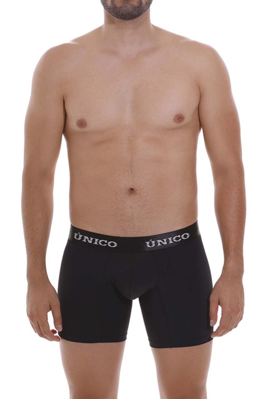 Mundo Unico Men's Underwear 22120100207 Intenso M22 Boxer Briefs Color 99-Black