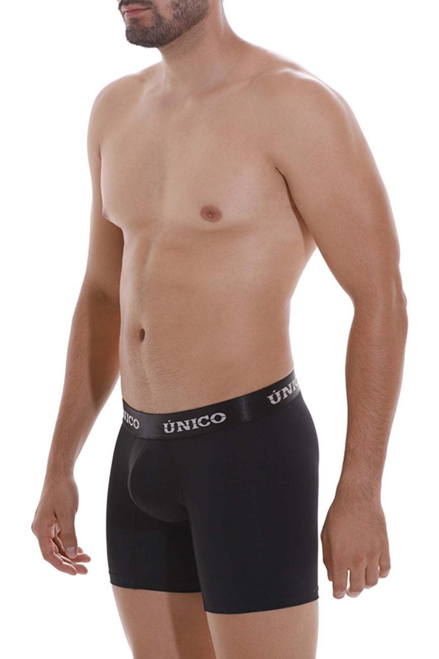Mundo Unico Men's Underwear 22120100207 Intenso M22 Boxer Briefs Color 99-Black