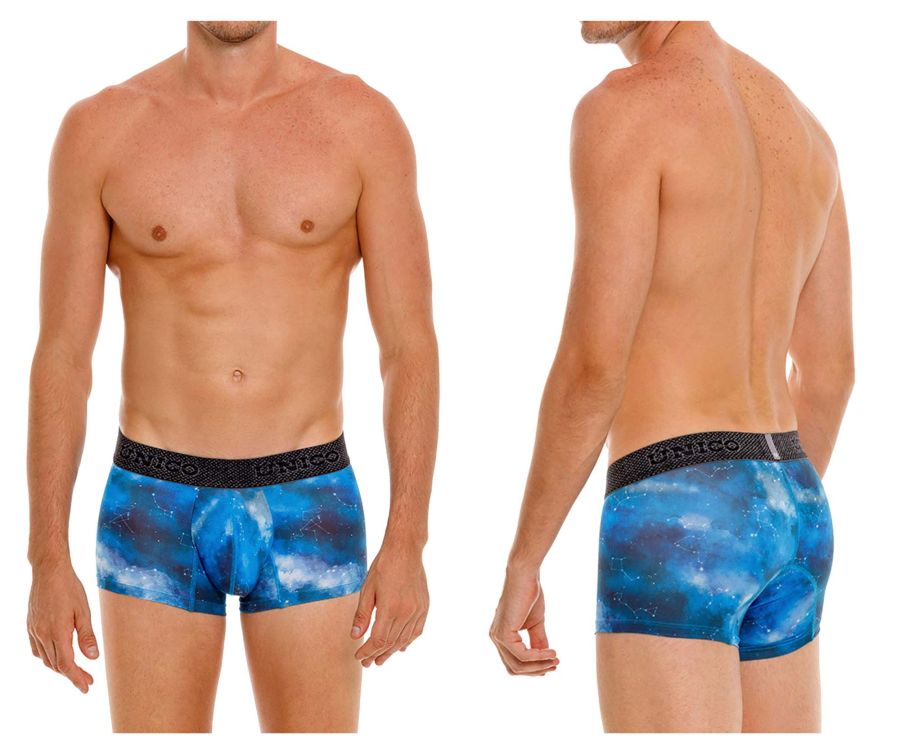 Mundo Unico Men's Underwear 24080100110 Infinito Trunks Color 46-Blue