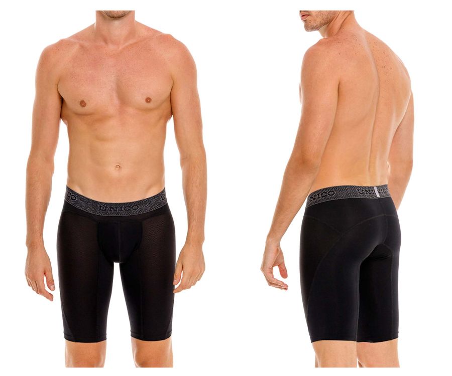 Mundo Unico Men's Underwear 24080100322 Ardid Boxer Briefs Color 99-Black