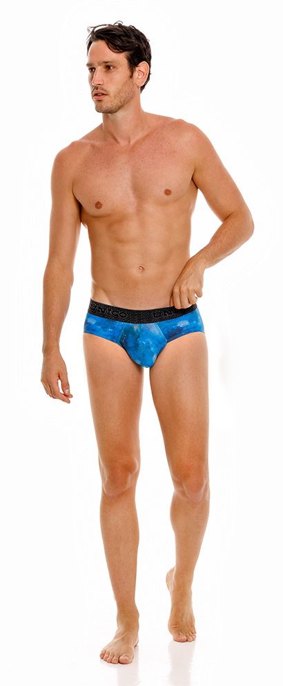 Mundo Unico Men's Underwear 24080101110 Infinito Briefs Color 46-Blue