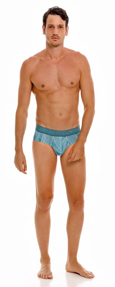 Mundo Unico Men's Underwear 24080101112 Hilada Briefs Color 43-Blue