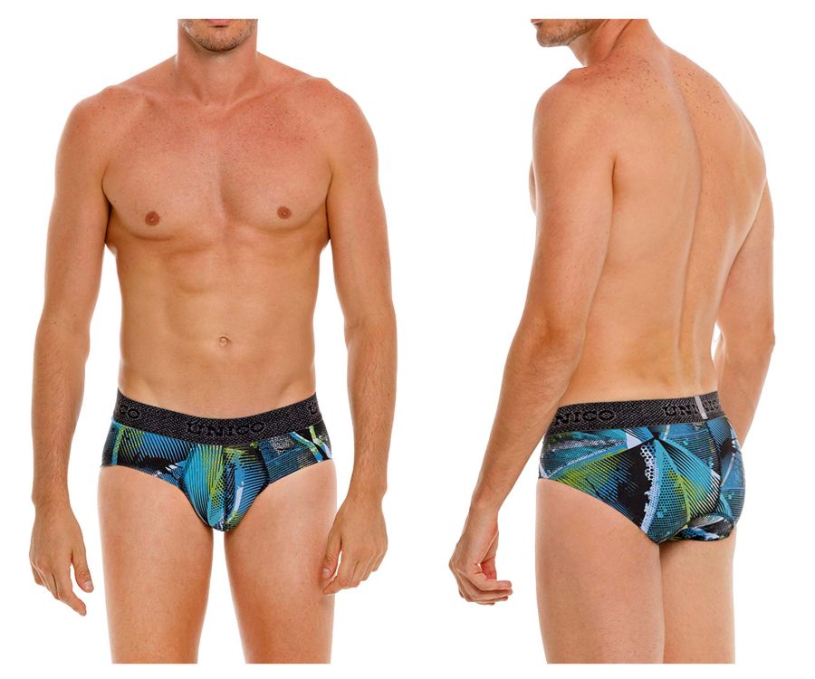 Mundo Unico Men's Underwear 24080101117 Trino Briefs Color 99-Printed