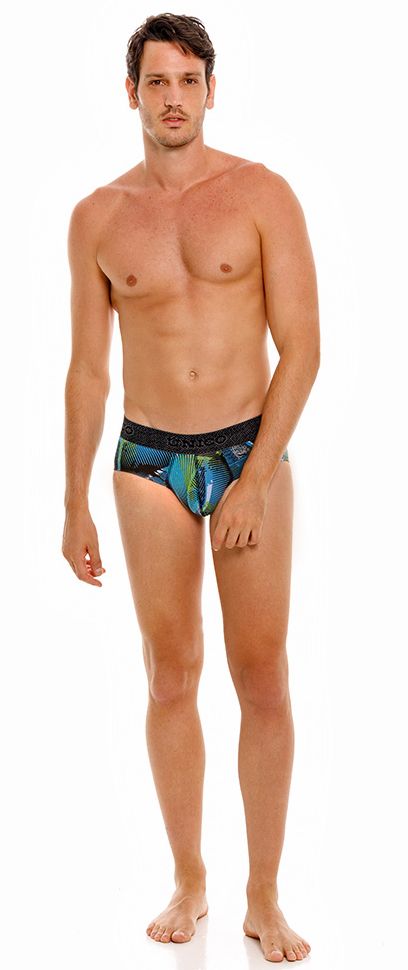 Mundo Unico Men's Underwear 24080101117 Trino Briefs Color 99-Printed