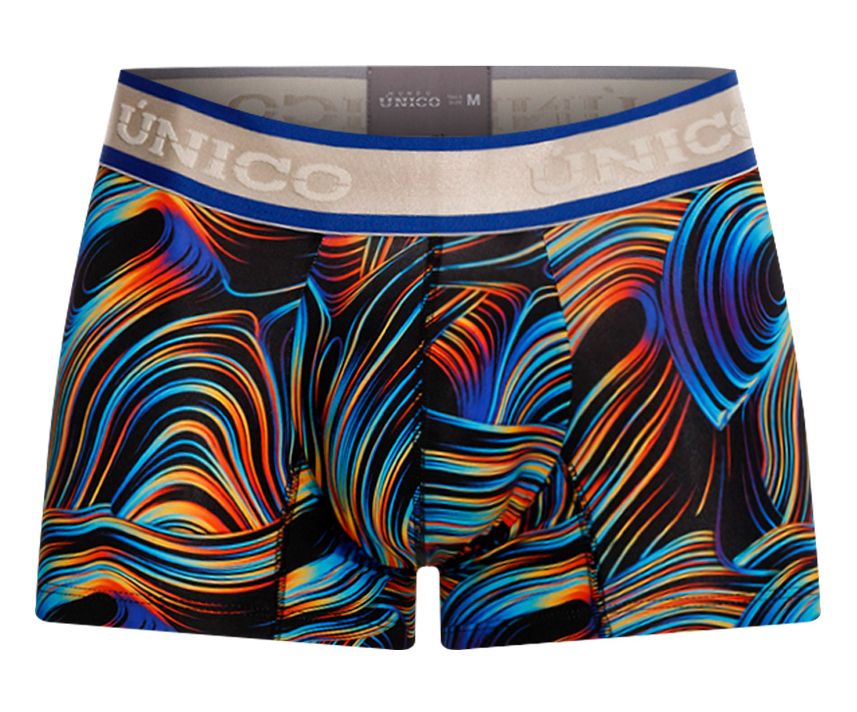 Mundo Unico Men's Underwear 24100100104 Calamo Trunks Color 99-Black