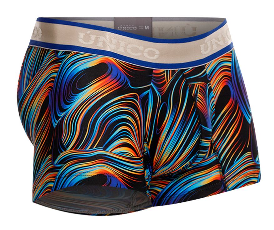 Mundo Unico Men's Underwear 24100100104 Calamo Trunks Color 99-Black