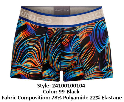 Unico Calamo Trunks Color 99-Black
