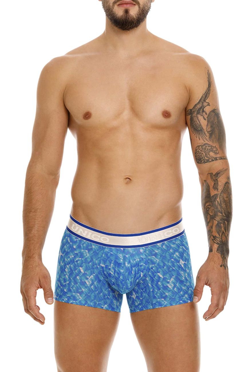 Mundo Unico Men's Underwear 24100100106 Palindromo Trunks Color 46-Blue