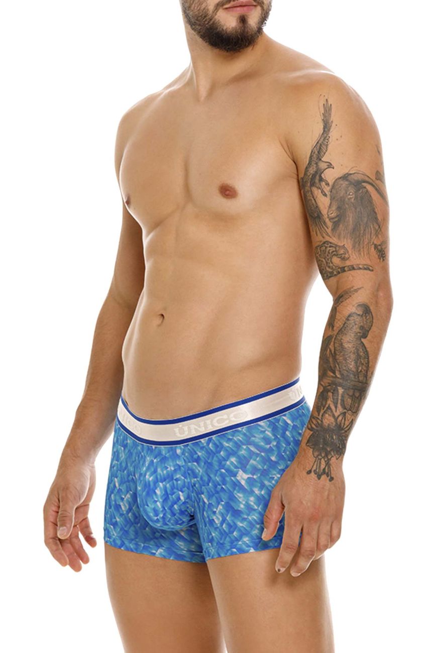 Mundo Unico Men's Underwear 24100100106 Palindromo Trunks Color 46-Blue