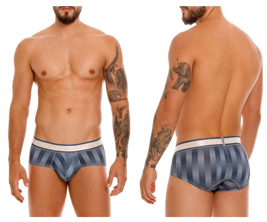 Mundo Unico Men's Underwear 24100101114 Ejes Briefs Color 59-Gray