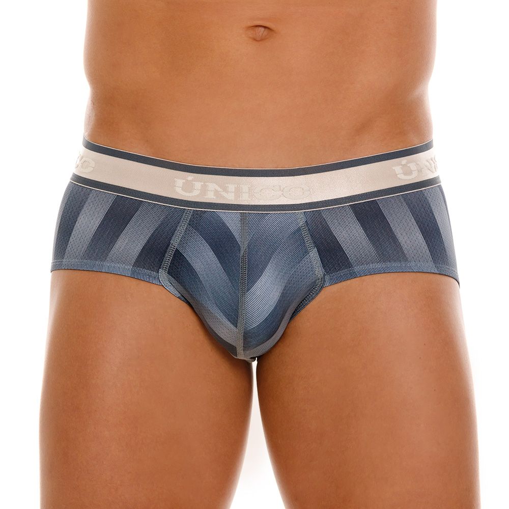 Mundo Unico Men's Underwear 24100101114 Ejes Briefs Color 59-Gray