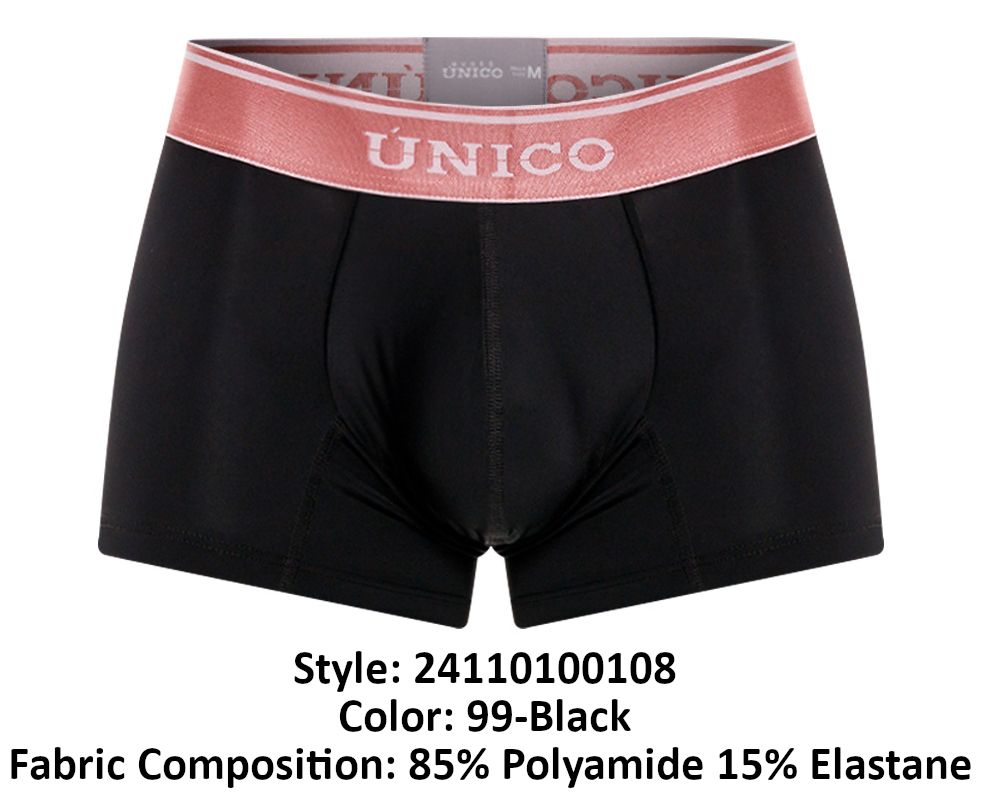 Mundo Unico Men's Underwear 24110100108 Oro Rosa Trunks Color 99-Black