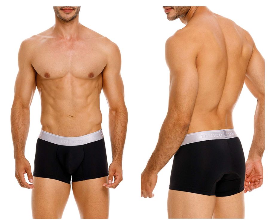 Mundo Unico Men's Underwear 24110100109 Argento Trunks Color 99-Black