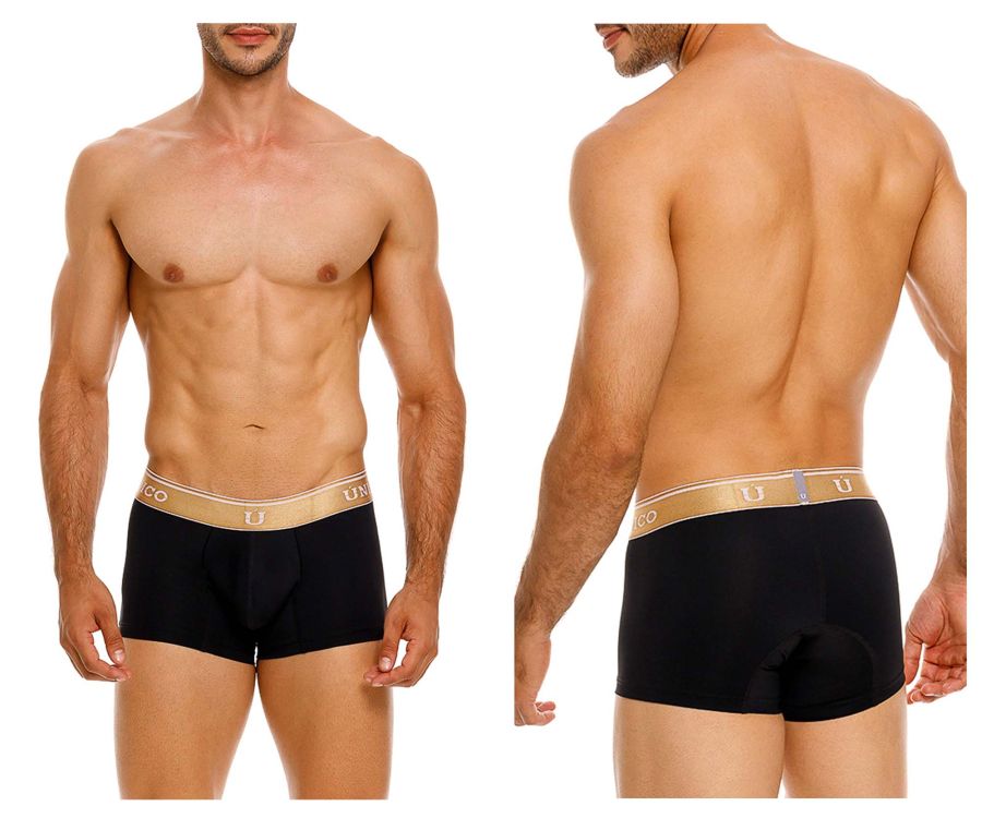 Mundo Unico Men's Underwear 24110100110 Lingote Trunks Color 99-Black