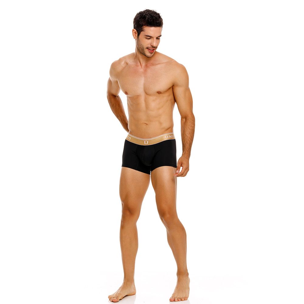 Mundo Unico Men's Underwear 24110100110 Lingote Trunks Color 99-Black