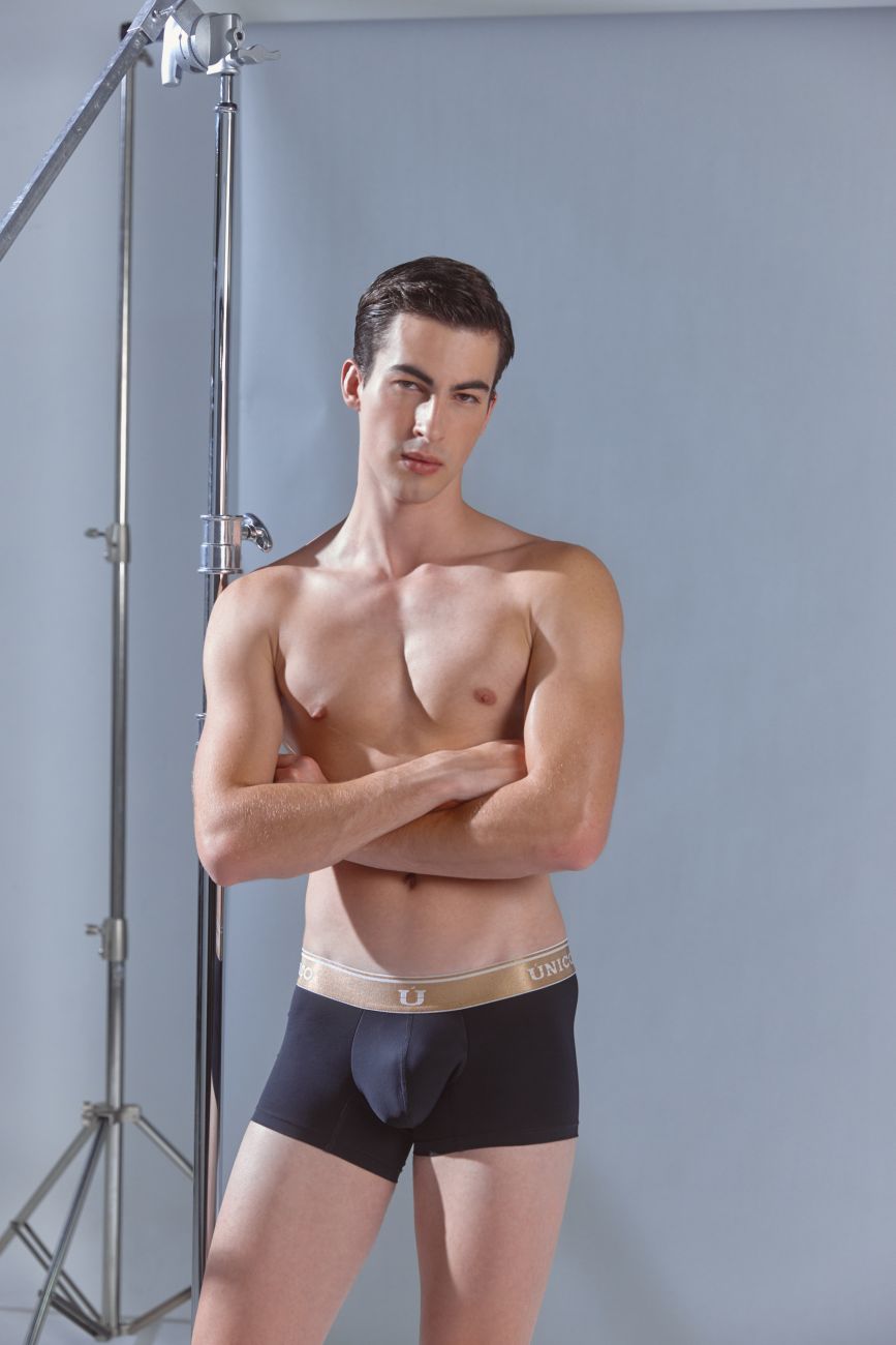 Mundo Unico Men's Underwear 24110100110 Lingote Trunks Color 99-Black