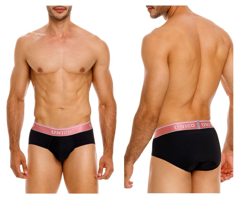 Mundo Unico Men's Underwear 24110101108 Oro Rosa Briefs Color 99-Black