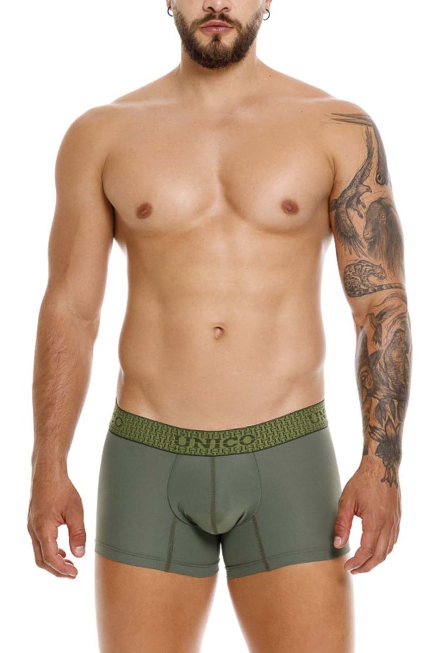 Mundo Unico Men's Underwear 25020100105 Glauco Trunks Color 43-Green