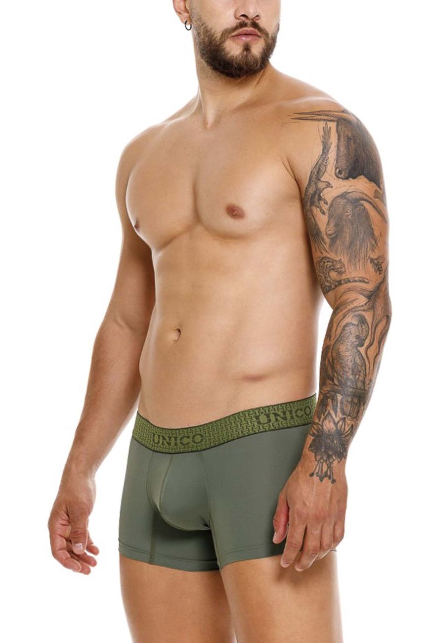 Mundo Unico Men's Underwear 25020100105 Glauco Trunks Color 43-Green
